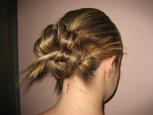 Here is a great photo of one of my favorite classy formal hairstyles
